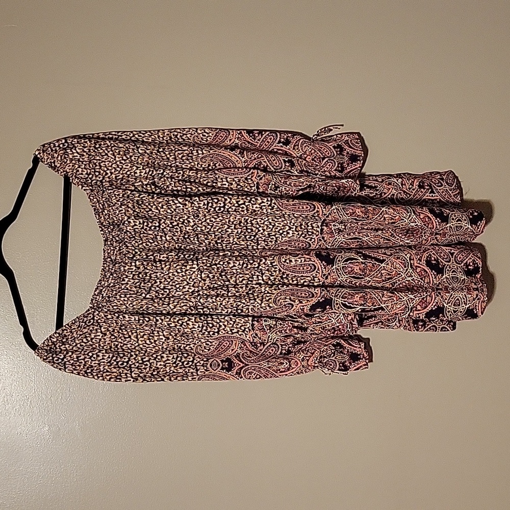 Anthropologie Maeve Dress Women's Small Pink Paisley Leopard Milou Mini
